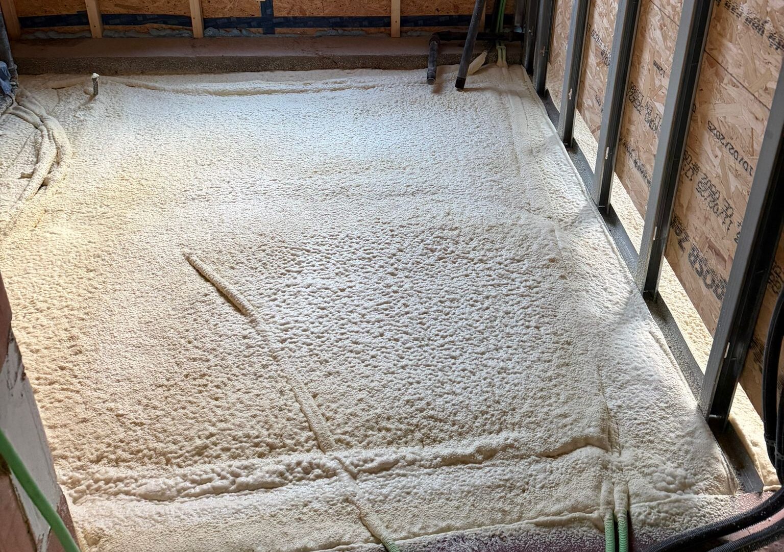 Mousse polyuréthane projetée