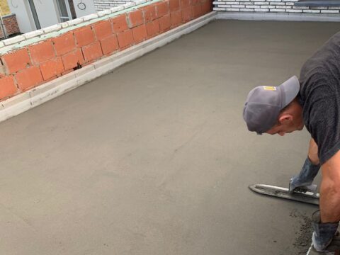 Chapes en pente de 1,5% à Machelen
