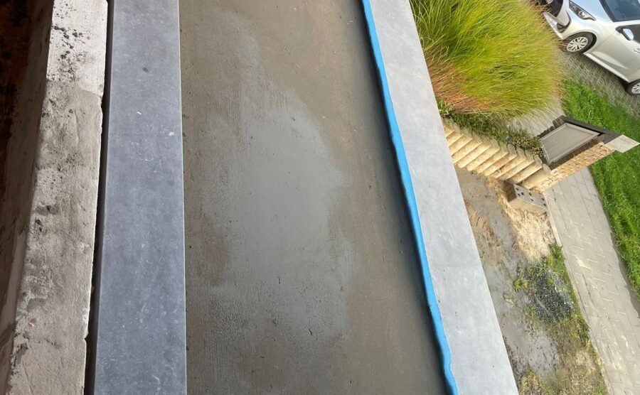 Travaux de chape pour une terrasse extérieur