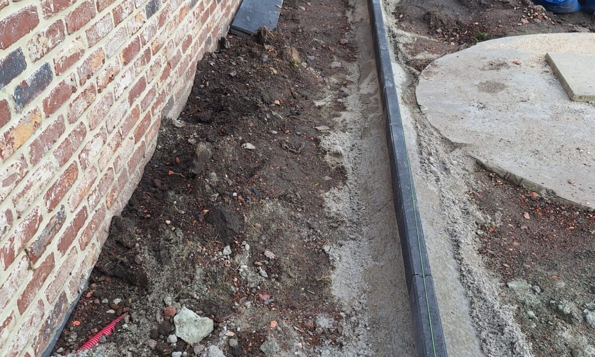 Projet de terasse pour deux maisons a Mons