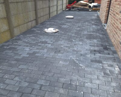 Projet de terasse pour deux maisons a Mons