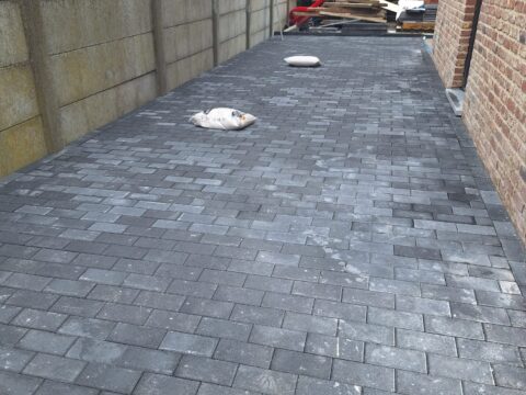 Projet de terasse pour deux maisons a Mons