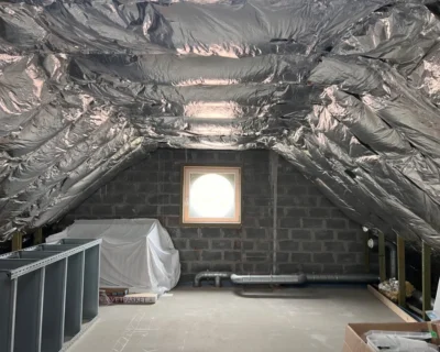 Projet de plafonnage d&rsquo;un toit a Waterloo