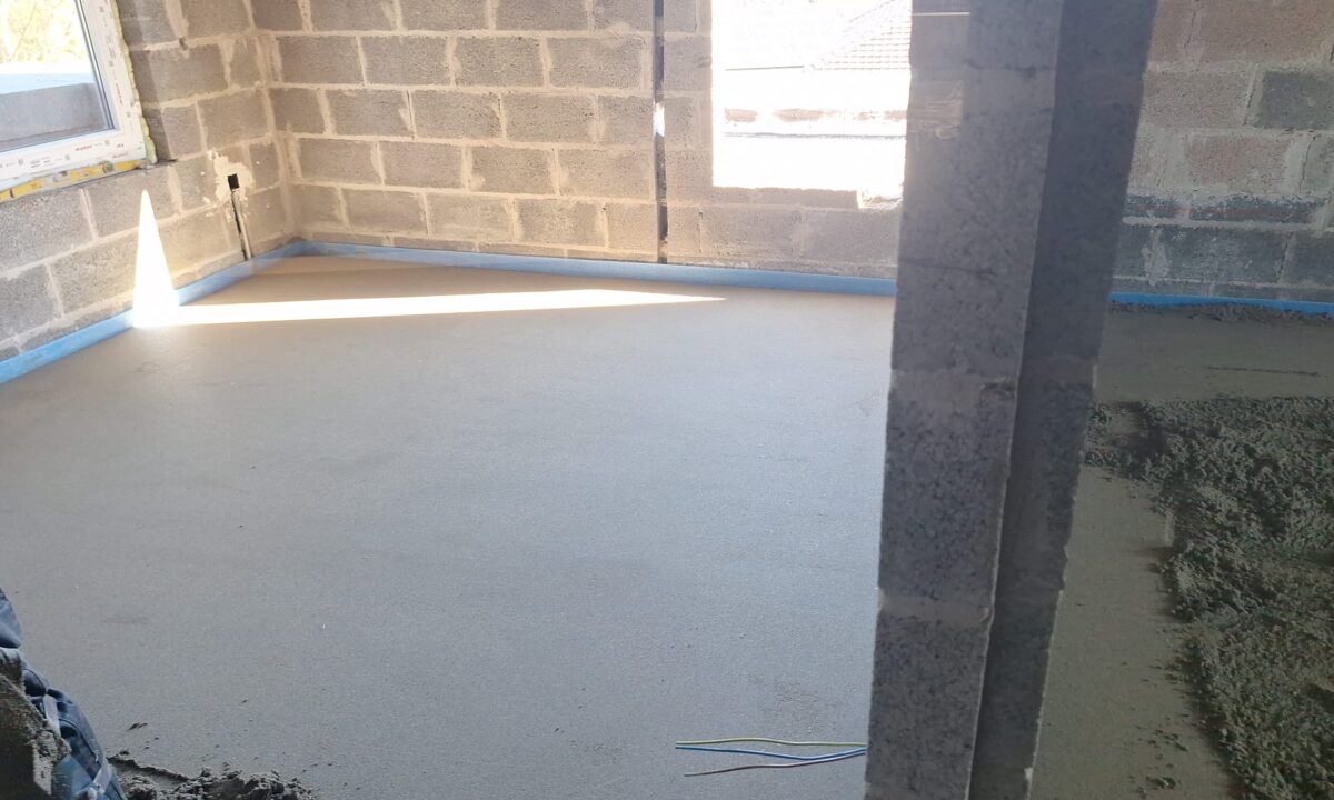 Chape intérieure sur Verviers : une réalisation rapide et soignée