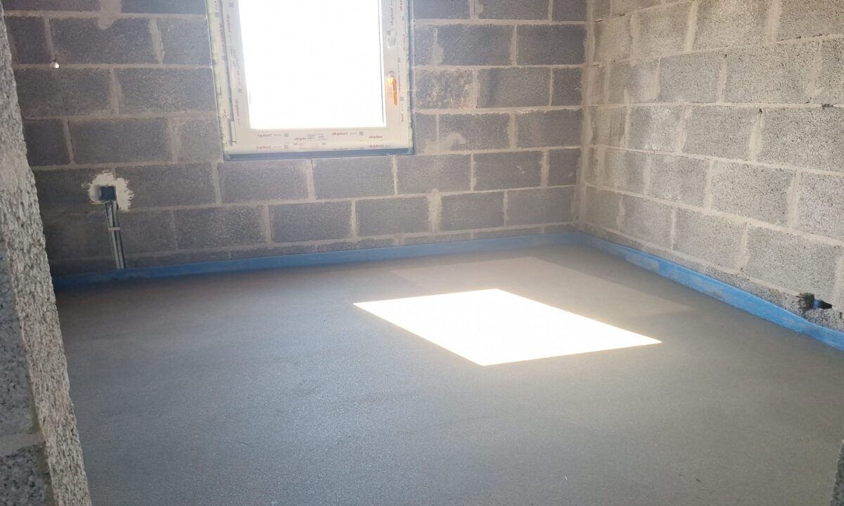 Chape intérieure sur Verviers : une réalisation rapide et soignée